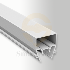 Slim Hidden Aluminum Curtain Tracks Profile With Led Lighting for Stretch Ceiling