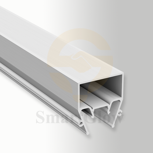 Slim Hidden Aluminum Curtain Tracks Profile With Led Lighting for Stretch Ceiling