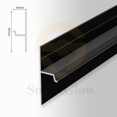 【SGK08】﻿Hidden Aluminium Shadow Skirting Board Wall Profile With LED Lighting
