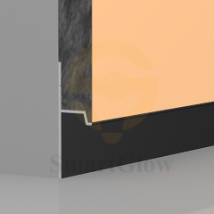 【SGK08】﻿Hidden Aluminium Shadow Skirting Board Wall Profile With LED Lighting