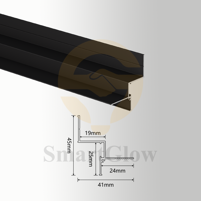 【SGK01】LED Strips Shadow Gap Skirting Board Wall Aluminium Profile