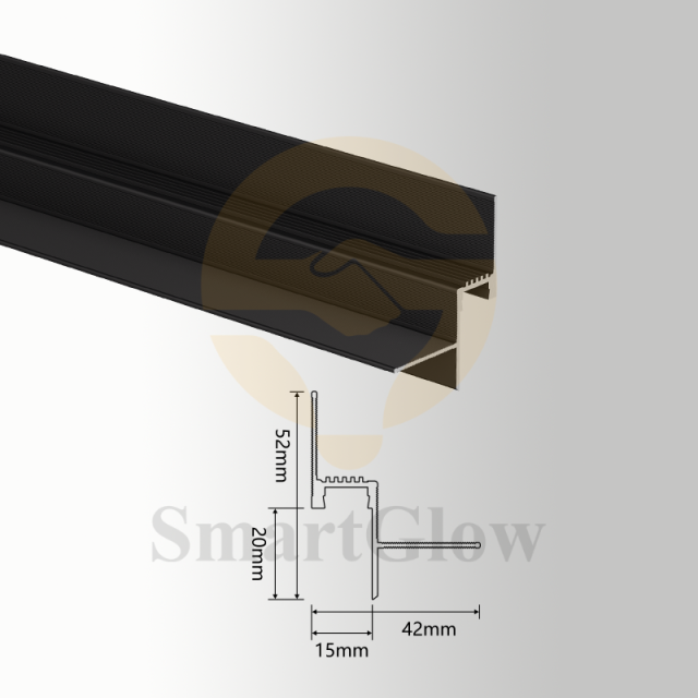 【SGK03】Extrusion Bunnings Aluminum Wall Skirting Board Profile With Linear LED Strips Lighting