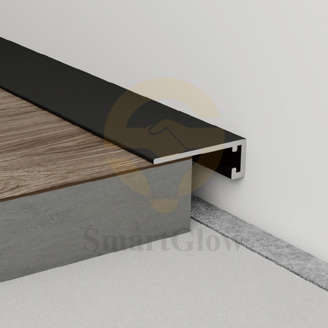 【SGK07】﻿Anodised Aluminium Shadow Gap Line Skirting Board Wall LED Profile