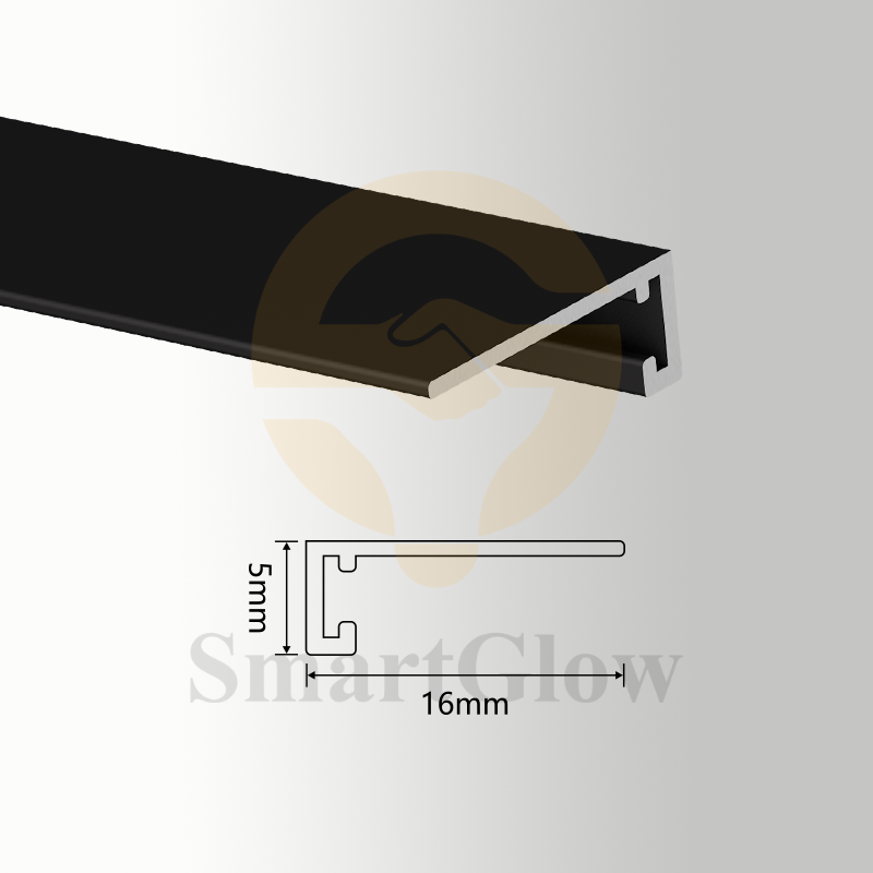 【SGK07】﻿Anodised Aluminium Shadow Gap Line Skirting Board Wall LED Profile