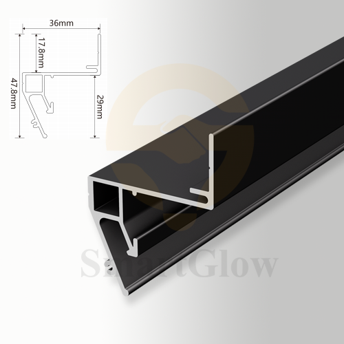 【SGW60】Led Strips Linear Lighting Aluminium Ceiling Shadow Gap Wall Profile
