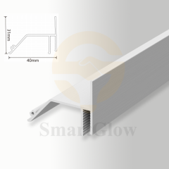 【SGW61】Custom Extruded Recessed Hidden Wall Aluminum Profile for Led Strips Lighting