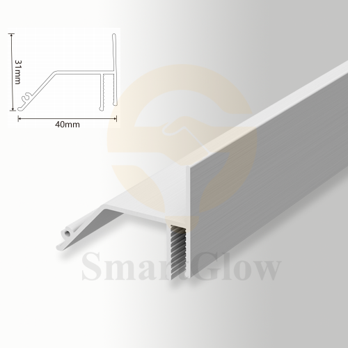 【SGW61】Custom Extruded Recessed Hidden Wall Aluminum Profile for Led Strips Lighting