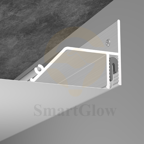 【SGW61】Custom Extruded Recessed Hidden Wall Aluminum Profile for Led Strips Lighting