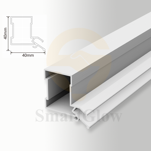 【SGW64】Custom Extruded Recessed Wall Aluminum Profile For LED Strips Profilie