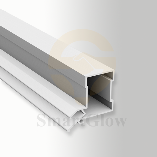【SGW64】Custom Extruded Recessed Wall Aluminum Profile For LED Strips Profilie
