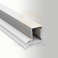 【SGW64】Custom Extruded Recessed Wall Aluminum Profile For LED Strips Profilie