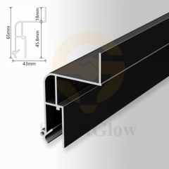 【SGW65】Recessed LED LED Strips Channel Wall Aluminium Profile