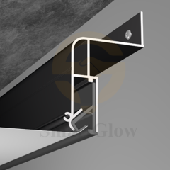 【SGW65】Recessed LED LED Strips Channel Wall Aluminium Profile