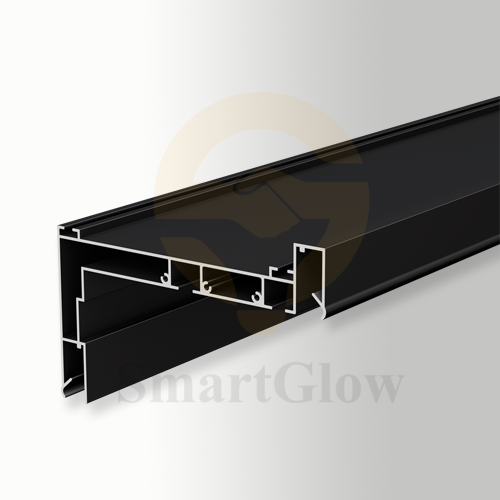 Recessed LED Double Track Curtain Aluminium Profile for Stretch Ceiling