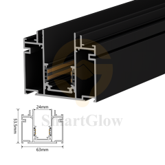 【SGM18】2.3-inch Factory Wholesale Stretch Ceiling LED Magnetic Track Aluminum Profile