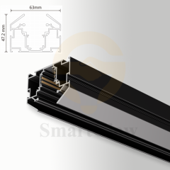 220V PVC Film Stretch Ceiling Magnetic Lighting Track Aluminum Profile - Low Profile