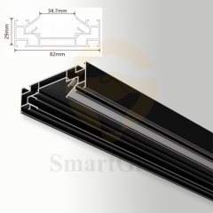 1.6-inch PVC Film Stretch Tension Ceiling Recessed Magnetic Track Profile