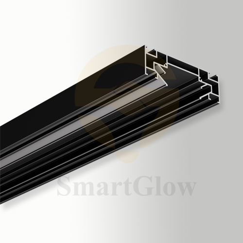 1.6-inch PVC Film Stretch Tension Ceiling Recessed Magnetic Track Profile