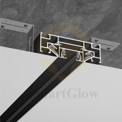 1.6-inch PVC Film Stretch Tension Ceiling Recessed Magnetic Track Profile