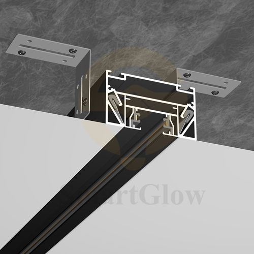 【SGT07】1.3-inch Led Recessed Magnetic Track Pvc Fabric Stretch Ceiling Aluminum Profiles