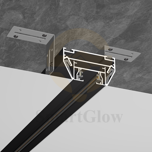 【SGT08】1.3-inch Stretch Ceiling Linear Magnetic Track Lighting Profile