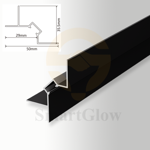 【SGK09】Ceiling Aluminium Shadow Wall Profile With LED Strips Lighting for Drywall