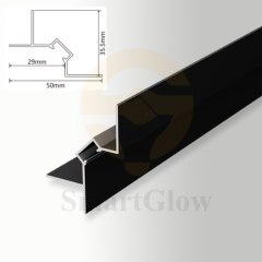 【SGK09】Ceiling Aluminium Shadow Wall Profile With LED Strips Lighting for Drywall