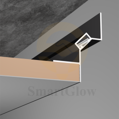 【SGK09】Ceiling Aluminium Shadow Wall Profile With LED Strips Lighting for Drywall