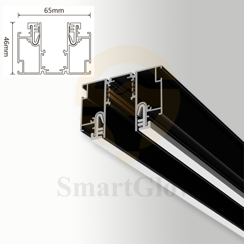 【SGM14】PVC Film Stretch Ceiling Recessed LED Magnetic Track System Profile