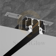 【SGM14】PVC Film Stretch Ceiling Recessed LED Magnetic Track System Profile
