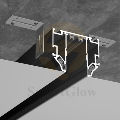 【SGM25E】48V LED Recessed Magnetic Track Rail Lighting Aluminum Profile for Stretch Ceiling