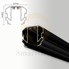 【SGM25F】48V Recessed LED Magnetic Track Lighting Rail Profile Suitable for Stretch Ceiling