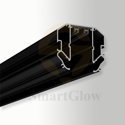 【SGM25F】48V Recessed LED Magnetic Track Lighting Rail Profile Suitable for Stretch Ceiling