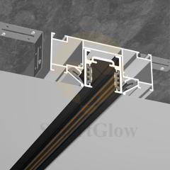 【SGT05】3-inch Stretch Tension Fabric Ceiling LED Magnetic Track Profile