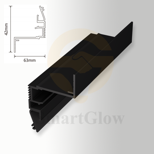 Stretch Ceiling LED Strips lighting Wall Aluminium shadow gap profile
