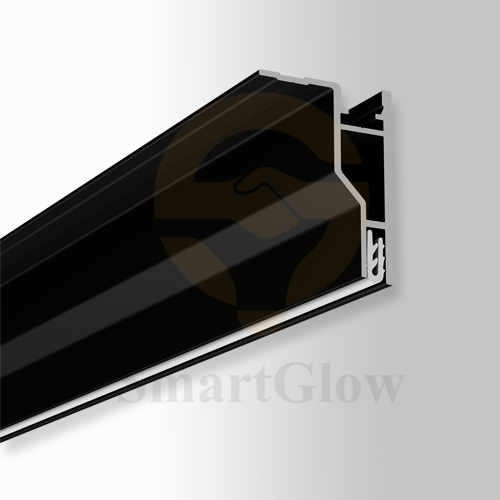 Stretch Ceiling Shadow Gap Wall Aluminum Profile With LED Strips Diffuser Channel