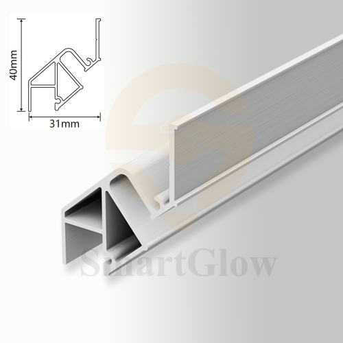 PVC Stretch Ceiling Shadow Gap Led Strips Lighting Wall Aluminum profile