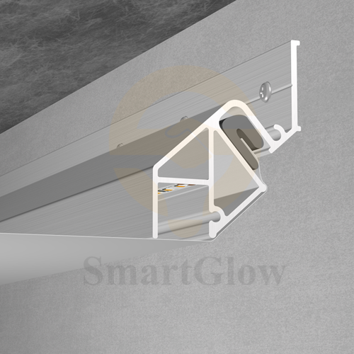 PVC Stretch Ceiling Shadow Gap Led Strips Lighting Wall Aluminum profile