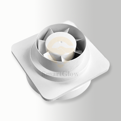Shadow Diffuser Ventilation With Valve for Stretch Ceiling - 154mm
