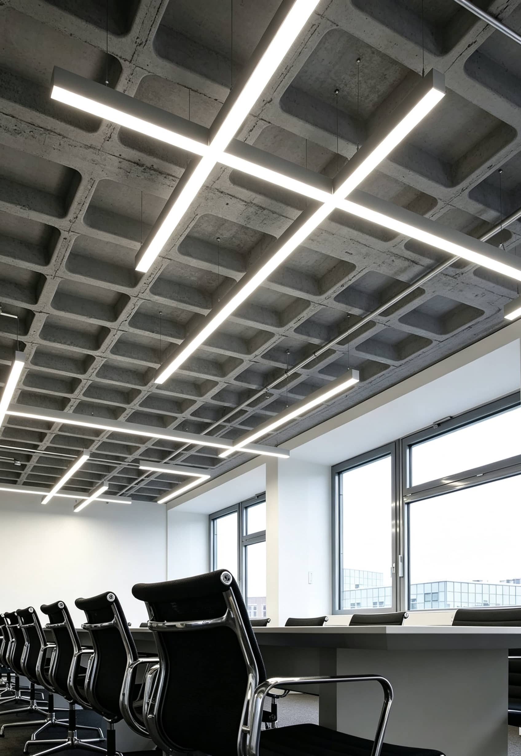 Spliceable LED 48V T-Shaped Pendant Linear Light