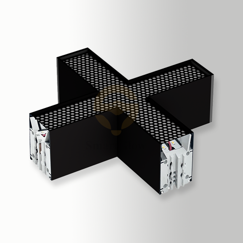 Commercial LED X-Shaped Office Linear Pendant Light Connectors