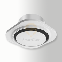 Round Shadow Ventilation Diffuser Fan With Net for Stretch Ceiling - 154mm