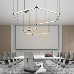 Modular LED Commercial Pendant Magnetic Track Light System - 3CCT Dimmable