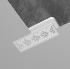 Rectangular Modern Ceiling Grille Vents Diffuser Covers - 270mm