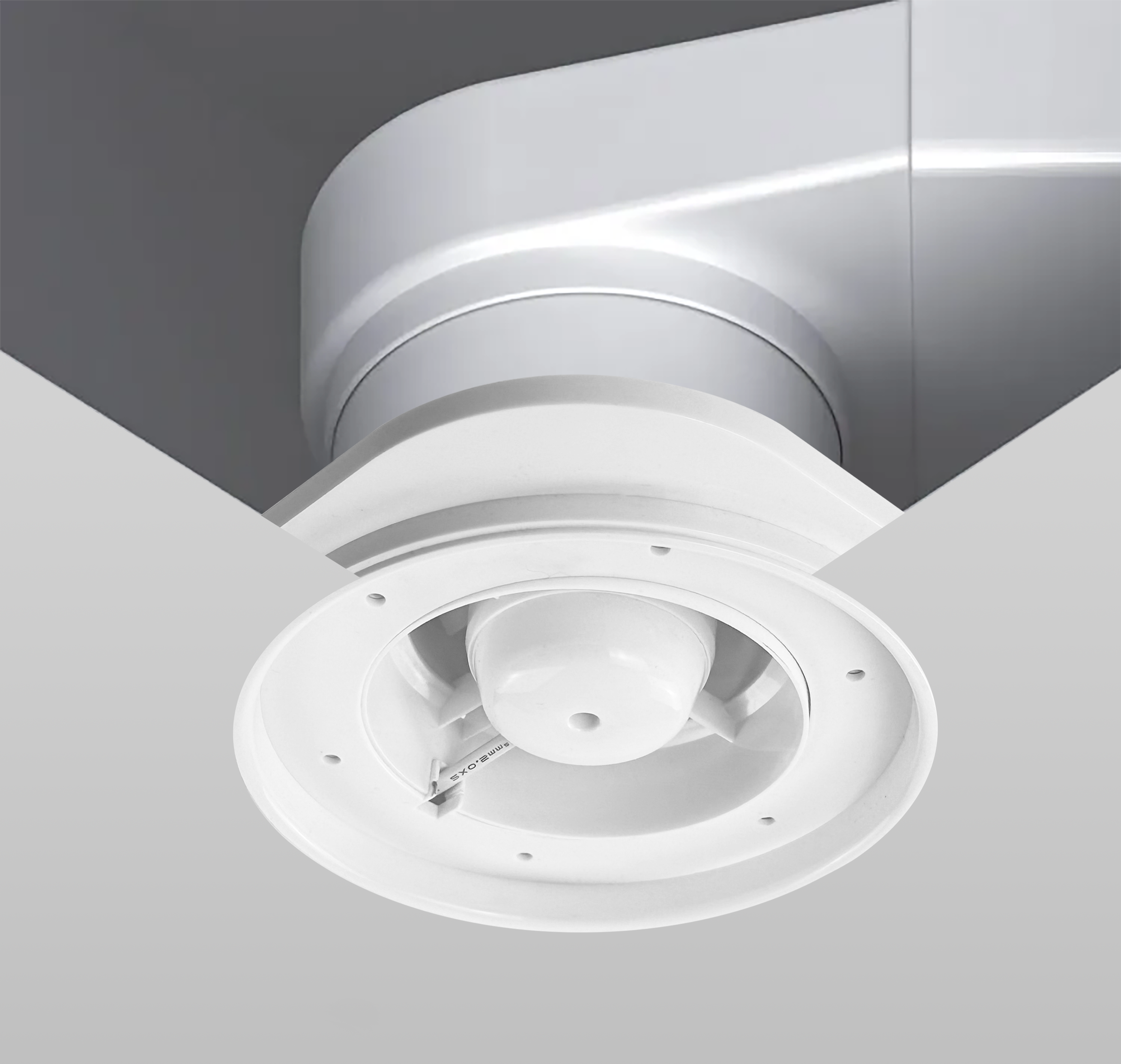 Round Shadow Ventilation Diffuser Fan With Net for Stretch Ceiling - 154mm