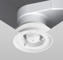 Round Shadow Ventilation Diffuser Fan With Net for Stretch Ceiling - 154mm