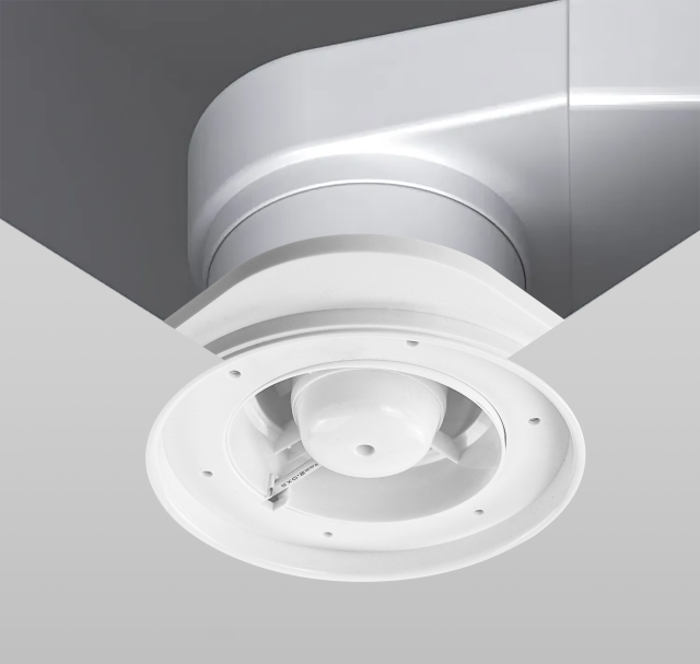 Round Shadow Ventilation Diffuser Fan With Net for Stretch Ceiling - 154mm