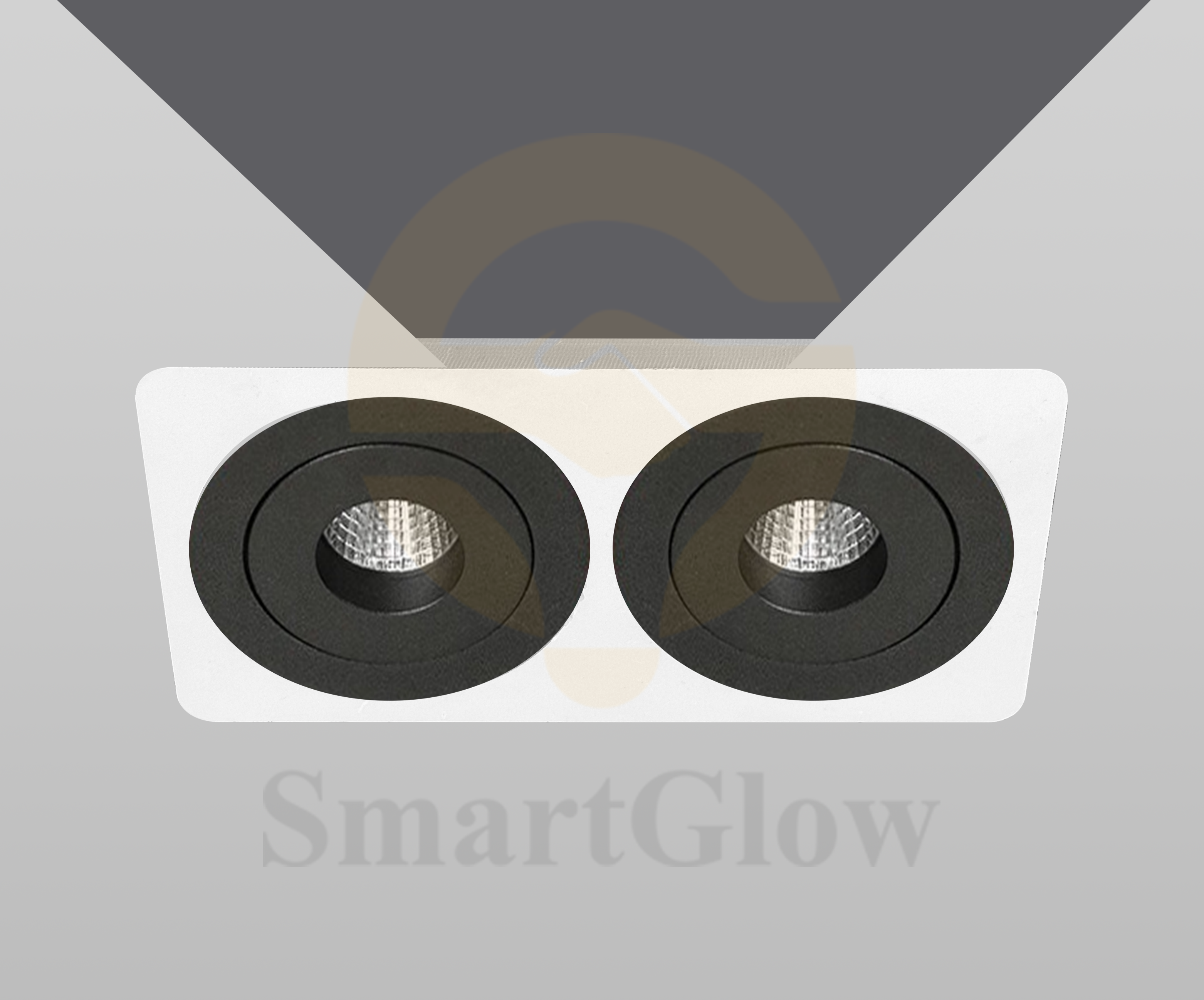 Double Bulb Recessed Lighting Fixtures Base for Stretch Ceiling