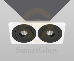 Double Bulb Recessed Lighting Fixtures Base for Stretch Ceiling