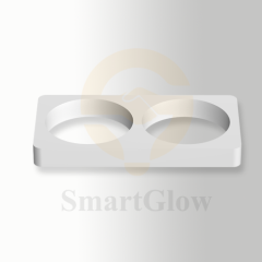 Double Bulb Recessed Lighting Fixtures Base for Stretch Ceiling